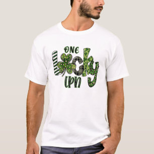 One Lucky LPN Leopard Plaid St Patrick’S Day 2022 T-Shirt