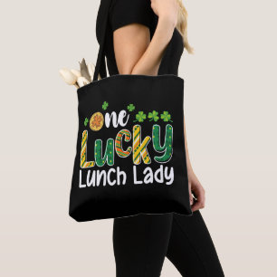 One Lucky Lunch Lady School St Patrick's Day Tote Bag