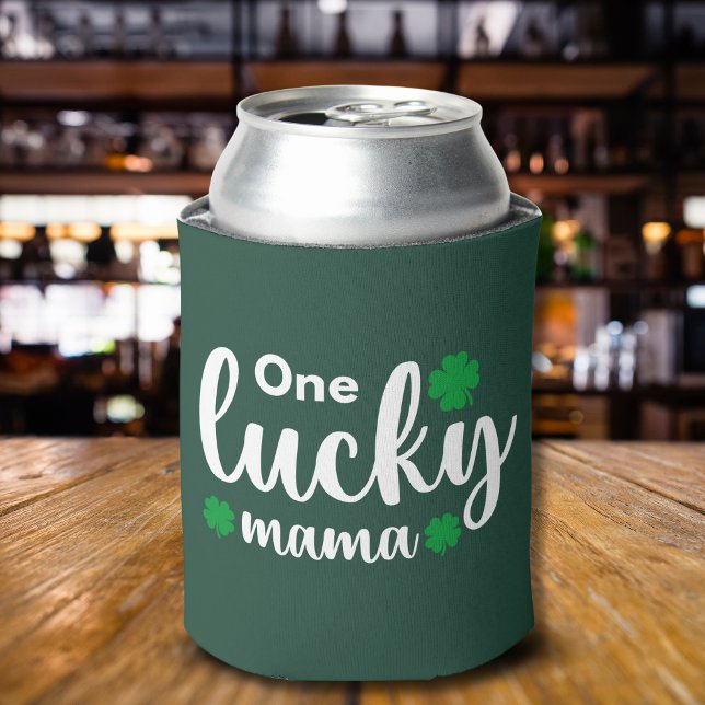 One Lucky Mama Funny St Patrick Day Can Cooler (Creator Uploaded)