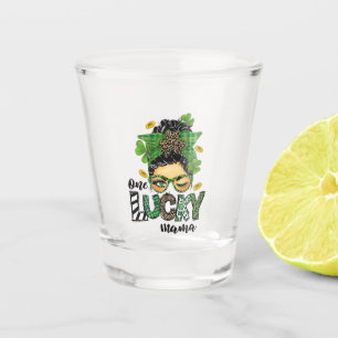 One Lucky Mama Shot Glass