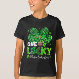 One Lucky Medical Istant St Patrick's Day Shamrock T-Shirt