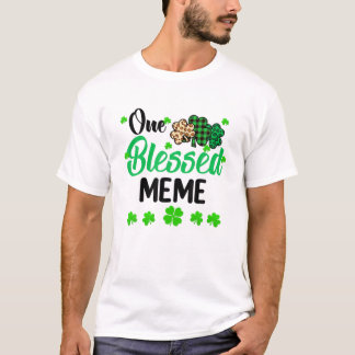 One Lucky Meme Clover St. Patrick's Day Irish T-Shirt