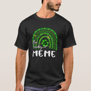 One Lucky Meme Shamrock Rainbow St Patrick s Day T-Shirt