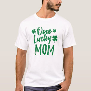 One Lucky Mom St. Patrick's Day Family Matching Pa T-Shirt
