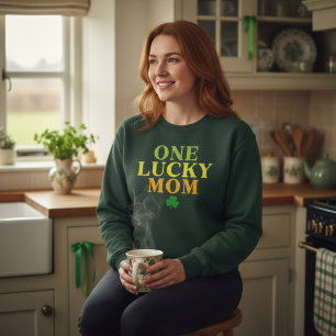 One Lucky Mom St. Patrick's Day Mom Gift Sweatshirt