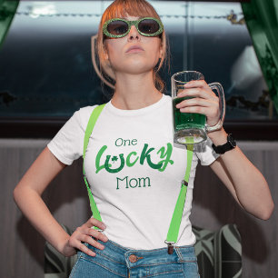 One Lucky Mum Customisable St Patrick's Day T-Shirt