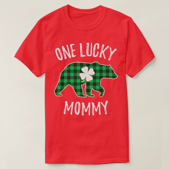 One Lucky Mummy St  T-Shirt (Design Front)