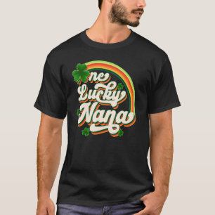 One Lucky Nana Funny Irish C St Patrick's Day Vint T-Shirt