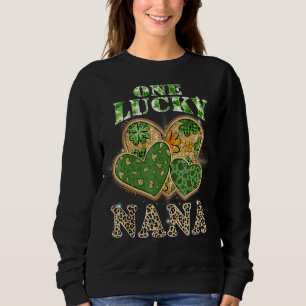 One Lucky Nana Heart Tee St Patricks Day Nana Funn