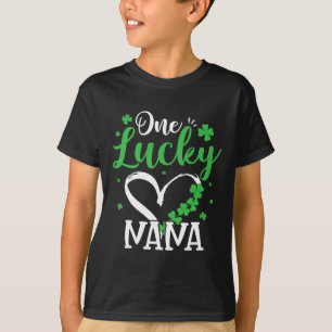 One Lucky Nana St Patricks Day Irish Green Shamroc T-Shirt