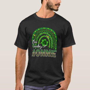 One Lucky Nonnie Shamrock Rainbow St Patrick s Da T-Shirt