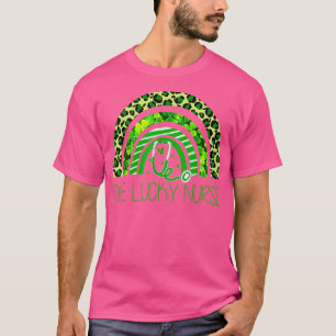 One Lucky Nurse Scrub RN ICU ER St Patricks Day Nu T-Shirt