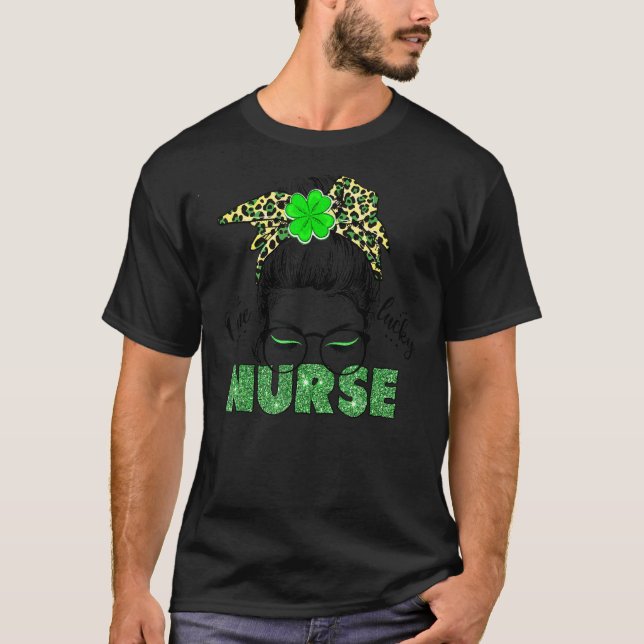 One Lucky Nurse  St Patrick's Day T-Shirt (Front)
