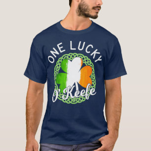 One Lucky OKeefe Irish Family Name T-Shirt