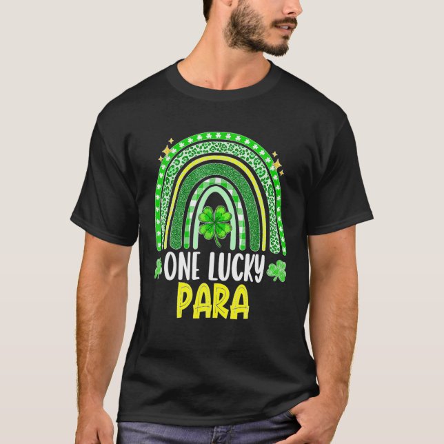 One Lucky Para - Funny Family St Patrick's Day Gif T-Shirt (Front)