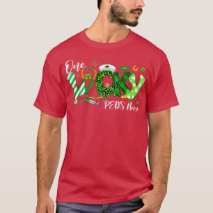 One Lucky PEDS Nurse St Patricks Day Shamrock T-Shirt