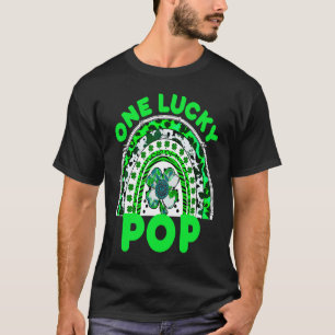 One Lucky Pop Good Luck Green Rainbow Shamrock Leo T-Shirt