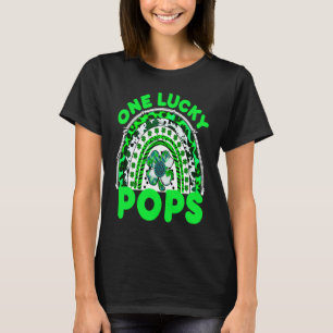 One Lucky Pops Good Luck Green Rainbow Shamrock Le T-Shirt