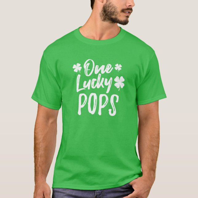 One Lucky Pops St. Patrick's Day Matching Pyjamas T-Shirt (Front)