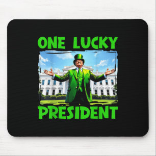 One Lucky President Trump St Patricks Day Irish Sh Mouse Mat