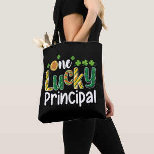 One Lucky Principal School St Patrick's Day Tote Bag
