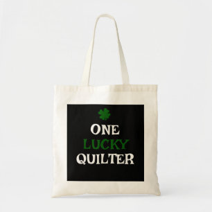 One Lucky Quilter St Patricks Day Irish Quilting Tote Bag