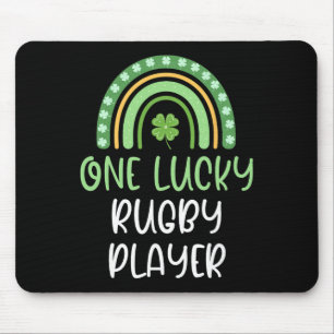 One Lucky Rugby Player St. Patrick's Day Funny Rai Mouse Mat