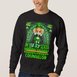 One Lucky School Counselor Lucky Teacher St Patric Sweatshirt