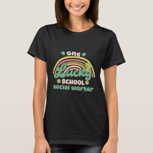 One Lucky School Social Worker St Patricks Day Gro T-Shirt