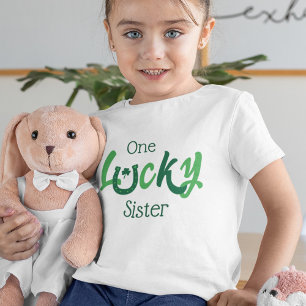One Lucky Sister Customisable St Patrick's Day T-Shirt