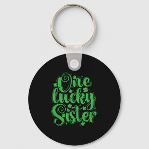 One Lucky Sister St. Patrick's Day Key Ring