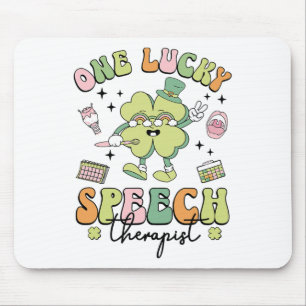 One Lucky Speech Therapist St Patricks Day Speech Mouse Mat