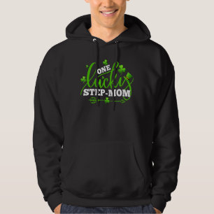 One Lucky Step Mum Shamrock St Patricks Day Party Hoodie