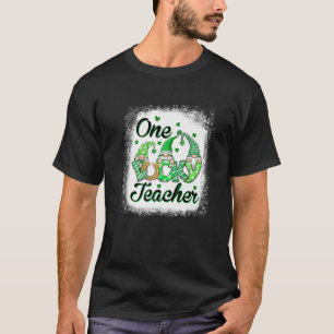 One Lucky Teacher Gnome Crew Gnomes St Patricks Da T-Shirt