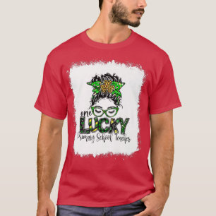 One Lucky Teacher ONE LUCKY Primary School Teacher T-Shirt