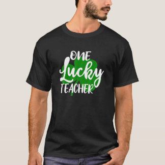 One Lucky Teacher Rainbow Funny St Patrick’S Day T T-Shirt
