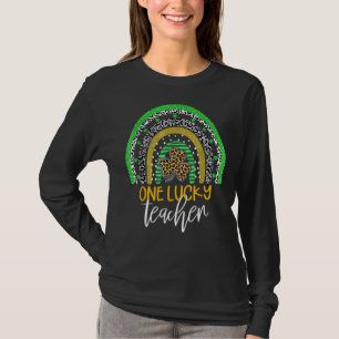 One Lucky Teacher Rainbow  School St Patricku2019s T-Shirt