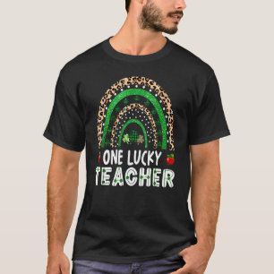 One Lucky Teacher Rainbow St Patricku2019s Day App T-Shirt