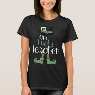One Lucky Teacher Rainbow St Patricku2019s Day T-Shirt