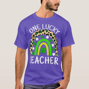 One Lucky Teacher Rainbow Teacher St Patricks Day T-Shirt