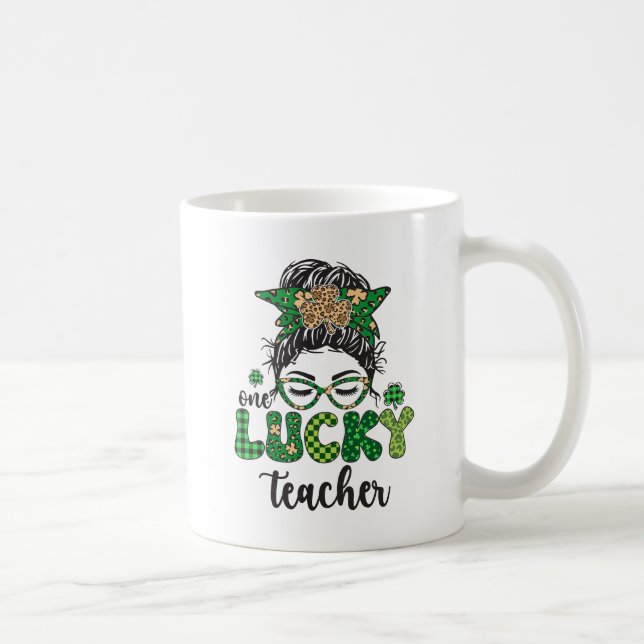 One Lucky Teacher - St. Patrick's Day Coffee Mug (Right)