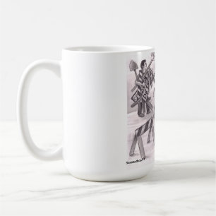 One Man Angry Pointing a Finger at Another Man Sta Coffee Mug