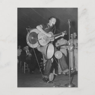 One Man Band, 1938 Postcard