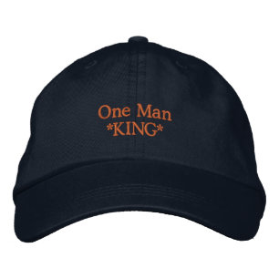 One Man KING Custom Personalised text Visor Cap