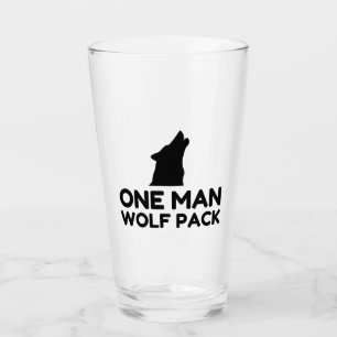 One Man Wolf Pack Glass