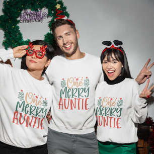 one merry auntie christmas sweatshirt