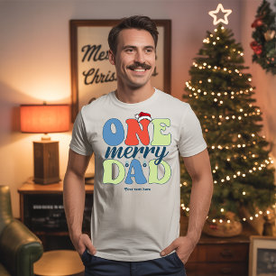 One Merry Dad Funny Christmas Holiday T-Shirt