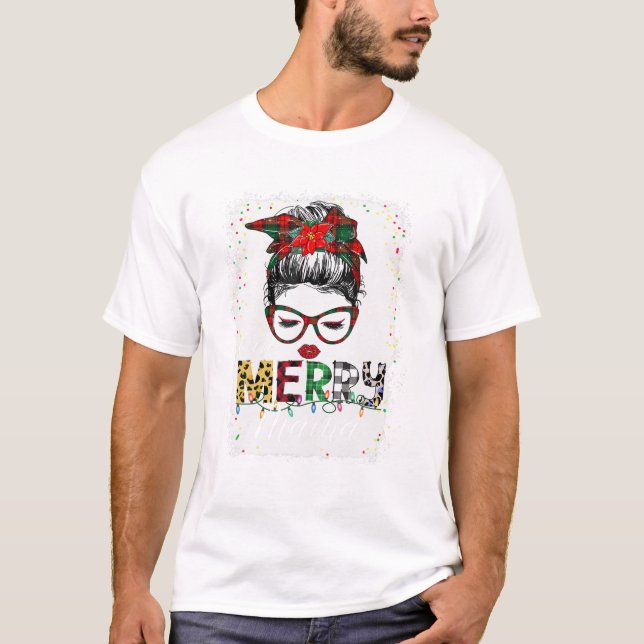 One Merry Mama Messy T-Shirt (Front)