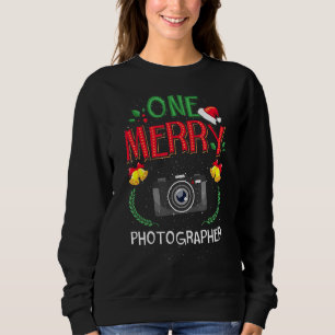 One Merry Photographer Photography Ugly Christmas Sweatshirt
