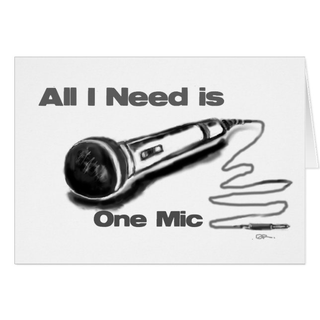 one mic (Front Horizontal)